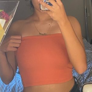 Orange tube top